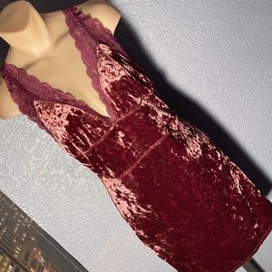 Free People Purple and Brown Mini Dress